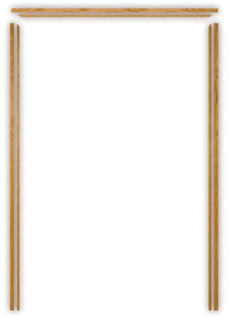 Solid Oak Door Lining (double door)